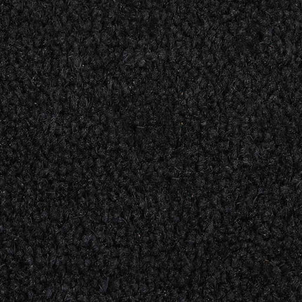 dørmåtte 40x60 cm halvrund tuftet coir sort