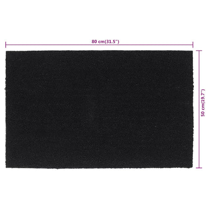dørmåtte 50x80 cm tuftet coir sort