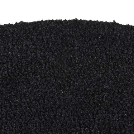dørmåtte 50x80 cm halvrund tuftet coir sort