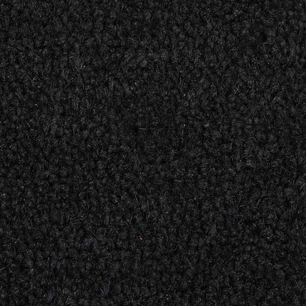 dørmåtte 50x80 cm halvrund tuftet coir sort