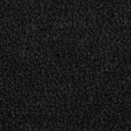 dørmåtte 60x90 cm halvrund tuftet coir sort