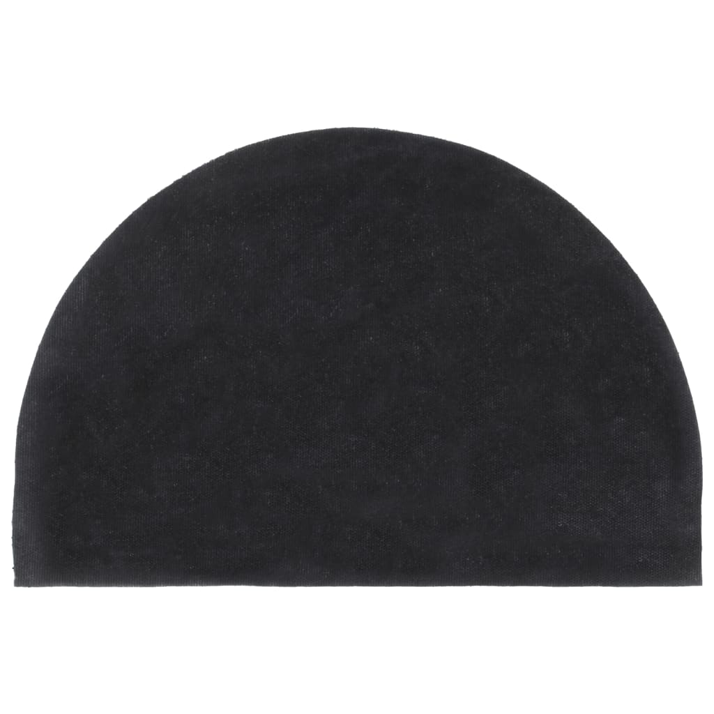 dørmåtte 40x60 cm halvrund tuftet coir mørkegrå