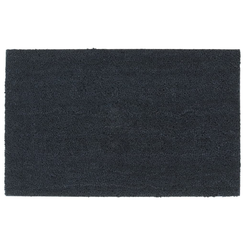 dørmåtte 50x80 cm tuftet coir mørkegrå billede