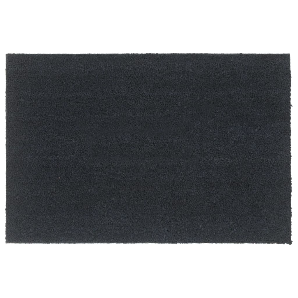 dørmåtte 60x90 cm tuftet coir mørkegrå billede