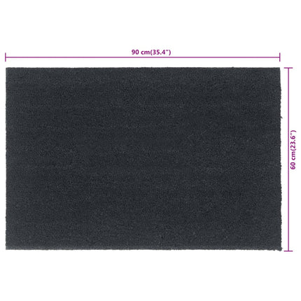dørmåtte 60x90 cm tuftet coir mørkegrå