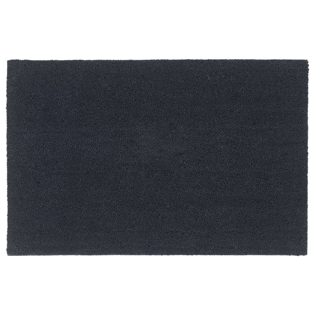 dørmåtte 65x100 cm tuftet coir mørkegrå billede