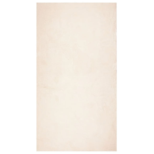 gulvtæppe HUARTE 80x150 cm kort luv og vaskbart beige