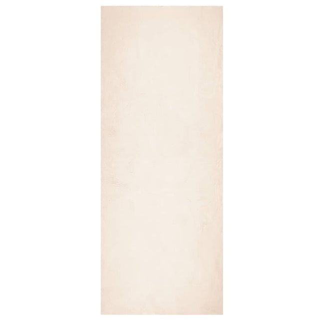 gulvtæppe HUARTE 80x200 cm kort luv og vaskbart beige