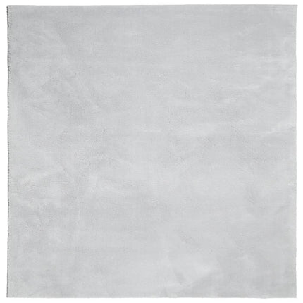 gulvtæppe HUARTE 120x120 cm kort luv og vaskbart grå