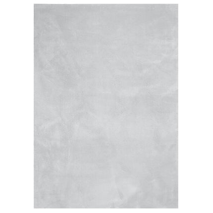 gulvtæppe HUARTE 200x280 cm kort luv og vaskbart grå