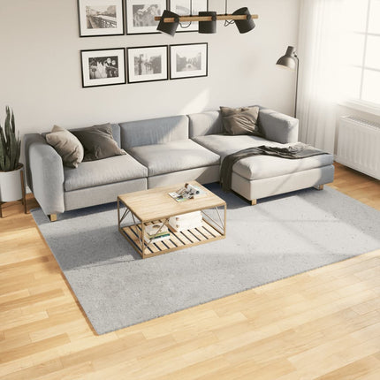 gulvtæppe HUARTE 200x280 cm kort luv og vaskbart grå