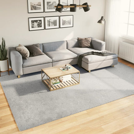 gulvtæppe HUARTE 240x340 cm kort luv og vaskbart grå