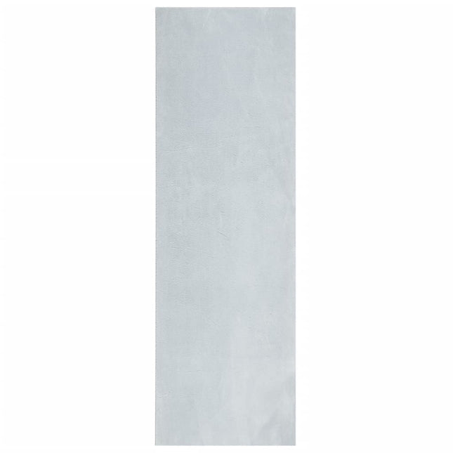 gulvtæppe HUARTE 80x250 cm kort luv og vaskbart blå