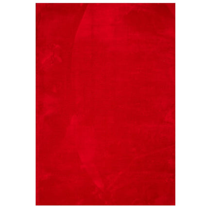 gulvtæppe HUARTE 160x230 cm kort luv og vaskbart rød
