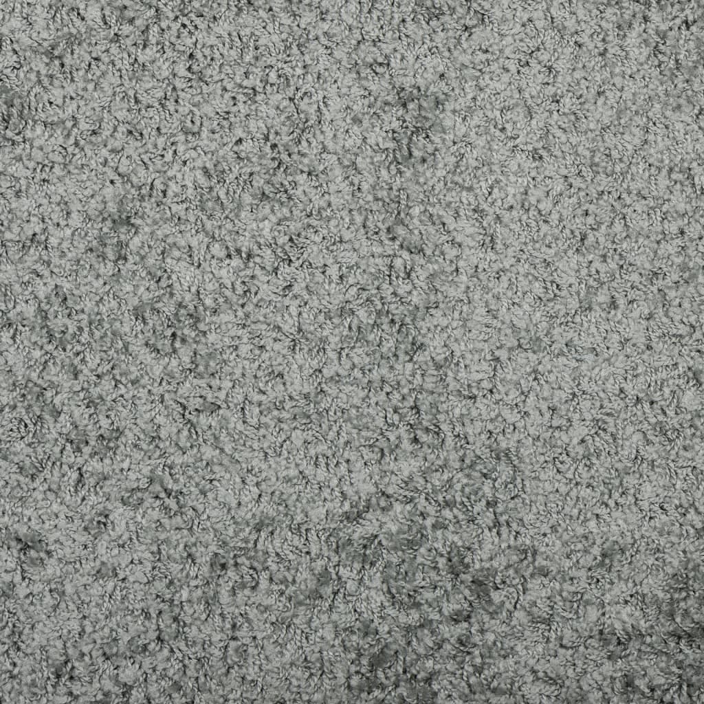 shaggy gulvtæppe PAMPLONA 160x160 cm høj luv grøn