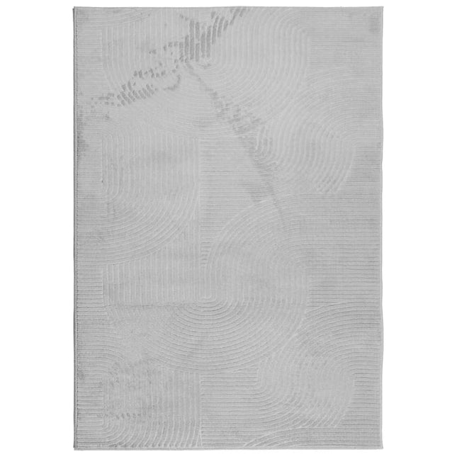 gulvtæppe IZA 120x170 cm kort luv skandinavisk look grå