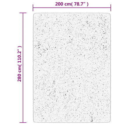gulvtæppe OVIEDO 200x280 cm kort luv beige