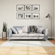 gulvtæppe OVIEDO 120x120 cm kort luv cremefarvet