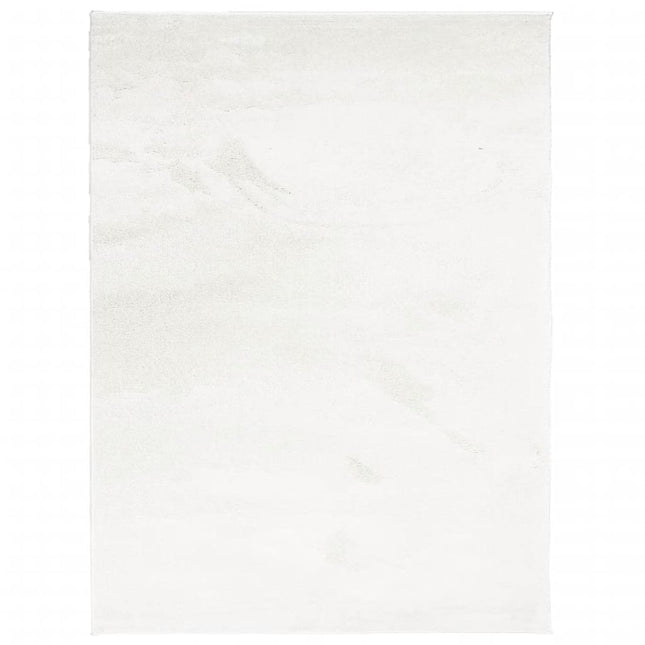 gulvtæppe OVIEDO 240x340 cm kort luv cremefarvet