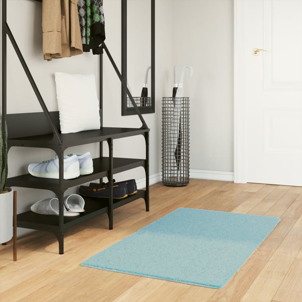 Gulvtæppe Oviedo 60x110 Cm Kort Luv Grøn - Vidaxl