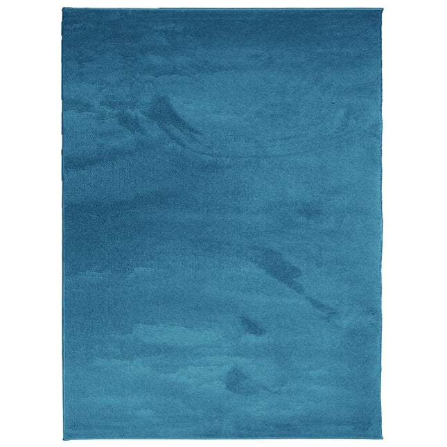 gulvtæppe OVIEDO 240x340 cm kort luv turkis