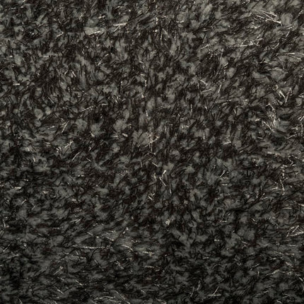gulvtæppe ISTAN 100x200 cm lang luv skinnende look antracitgrå