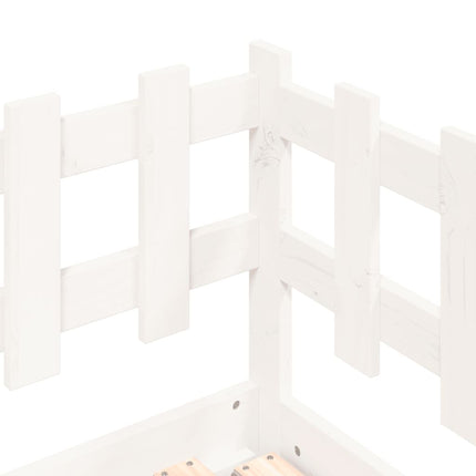 daybed med udtræk 2x(90x200) cm massivt fyrretræ hvid