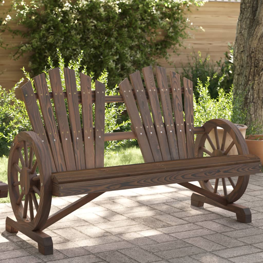 2-personers Adirondack-havestol massivt grantræ billede