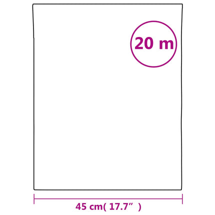 vinduesfolie 45x2000 cm PVC matteret grå
