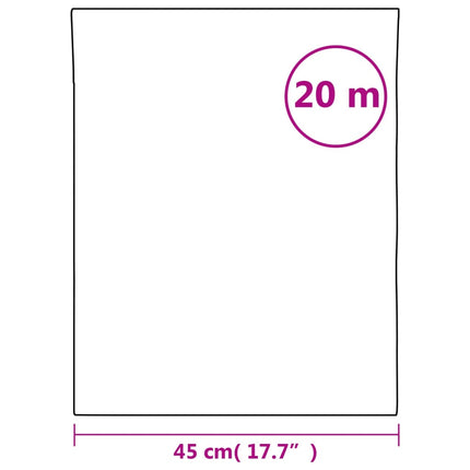 vinduesfolie 45x2000 cm PVC matteret hvid