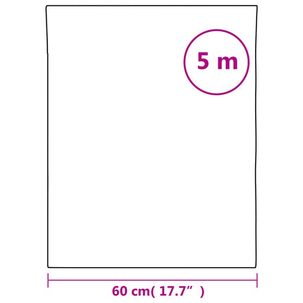vinduesfolie 60x500 cm stribet PVC matteret