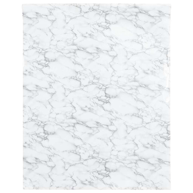 selvklæbende folie til møbler 90x500 cm PVC marmorhvid