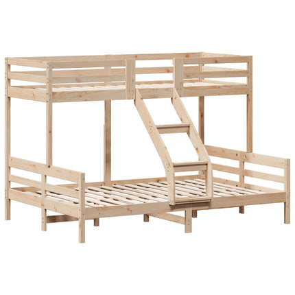 køjeseng 80x200/140x200 cm massivt fyrretræ