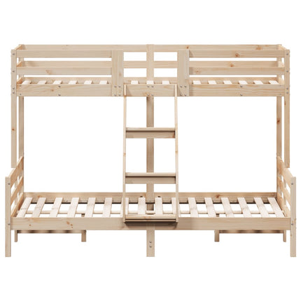 køjeseng 80x200/140x200 cm massivt fyrretræ