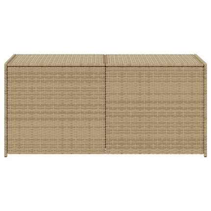 opbevaringsboks til haven 283 l polyrattan beige