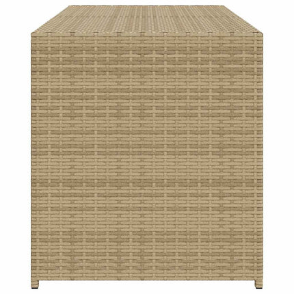 opbevaringsboks til haven 283 l polyrattan beige