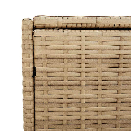 opbevaringsboks til haven 283 l polyrattan beige