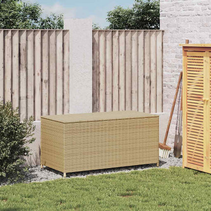 opbevaringsboks til haven 190 l polyrattan beige