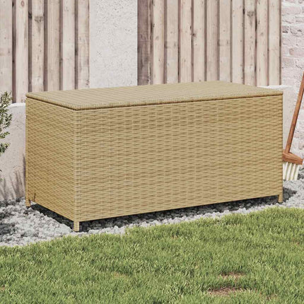 opbevaringsboks til haven 190 l polyrattan beige