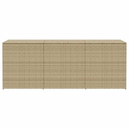 opbevaringsboks til haven 984 l polyrattan beige
