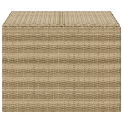 opbevaringsboks til haven 291 l polyrattan beige
