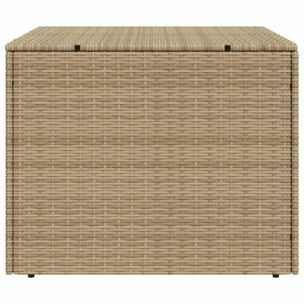 opbevaringsboks til haven 291 l polyrattan beige