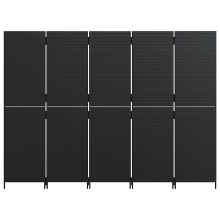rumdeler 5 paneler polyrattan sort