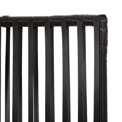 rumdeler 3 paneler polyrattan sort