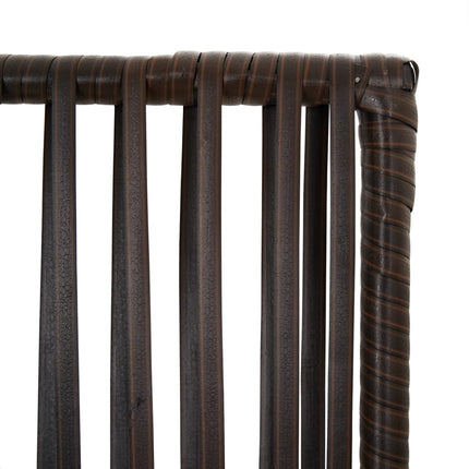 rumdeler 3 paneler polyrattan brun