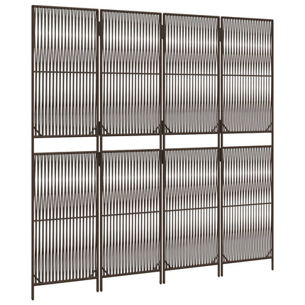 rumdeler 4 paneler polyrattan brun