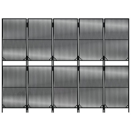 rumdeler 5 paneler polyrattan sort