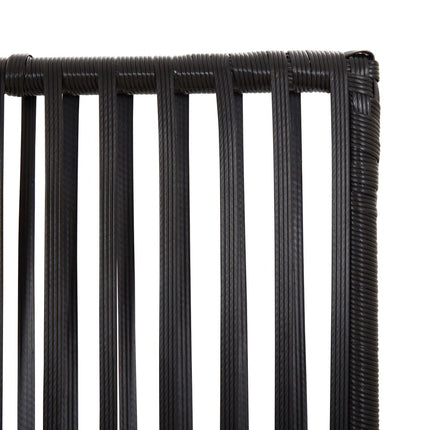 rumdeler 5 paneler polyrattan sort