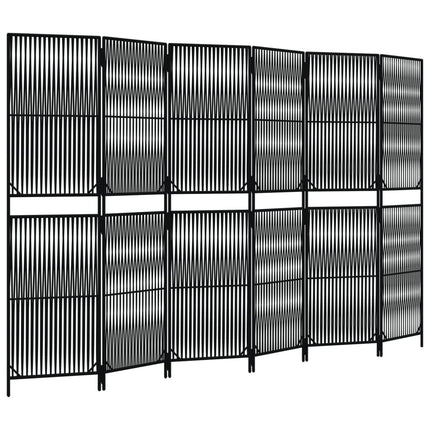 rumdeler 6 paneler polyrattan sort