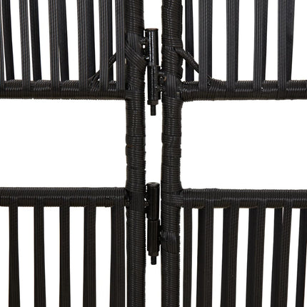 rumdeler 6 paneler polyrattan sort